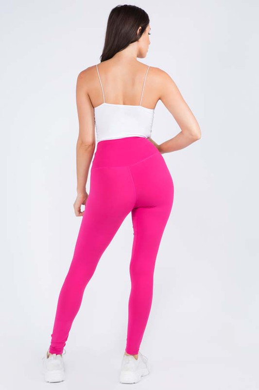 Yelete Women's High Rise Casual Leggings