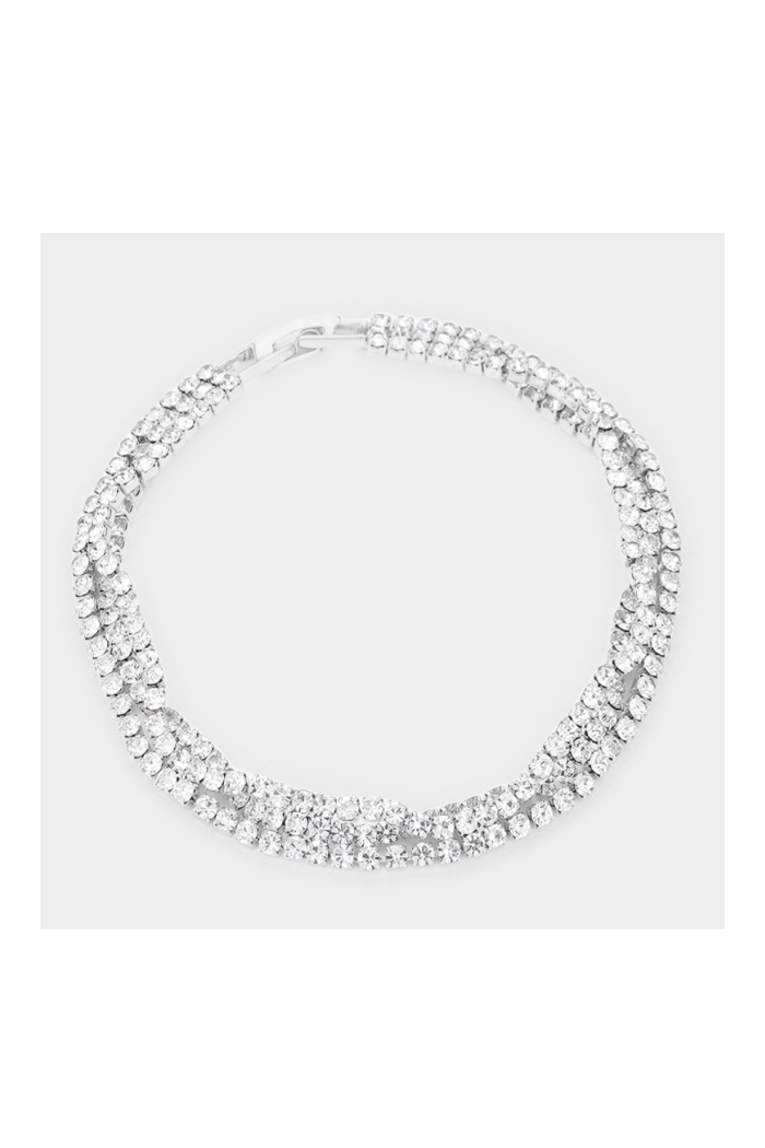 Twisted Rhinestone Bracelet