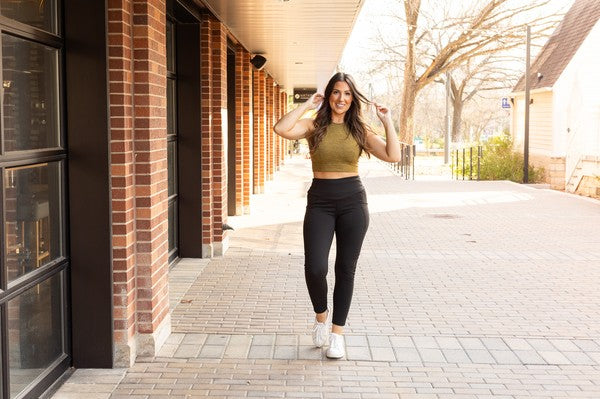 Julia Rose - Tummy Control Full Length Leggings with Pockets