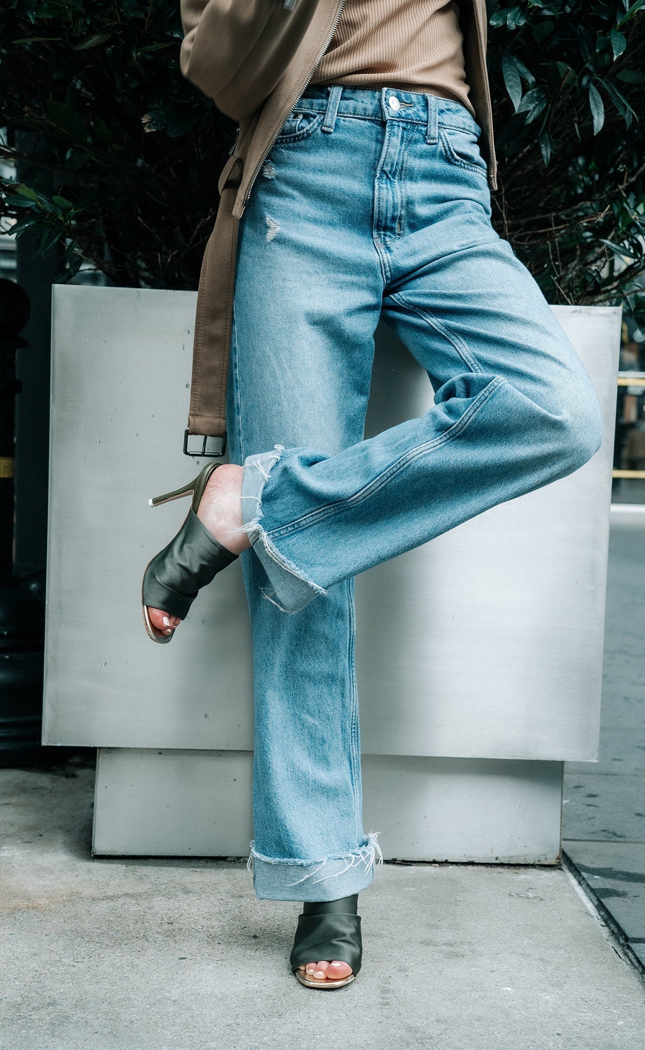 Lana Stretch Satin Heeled Sandal