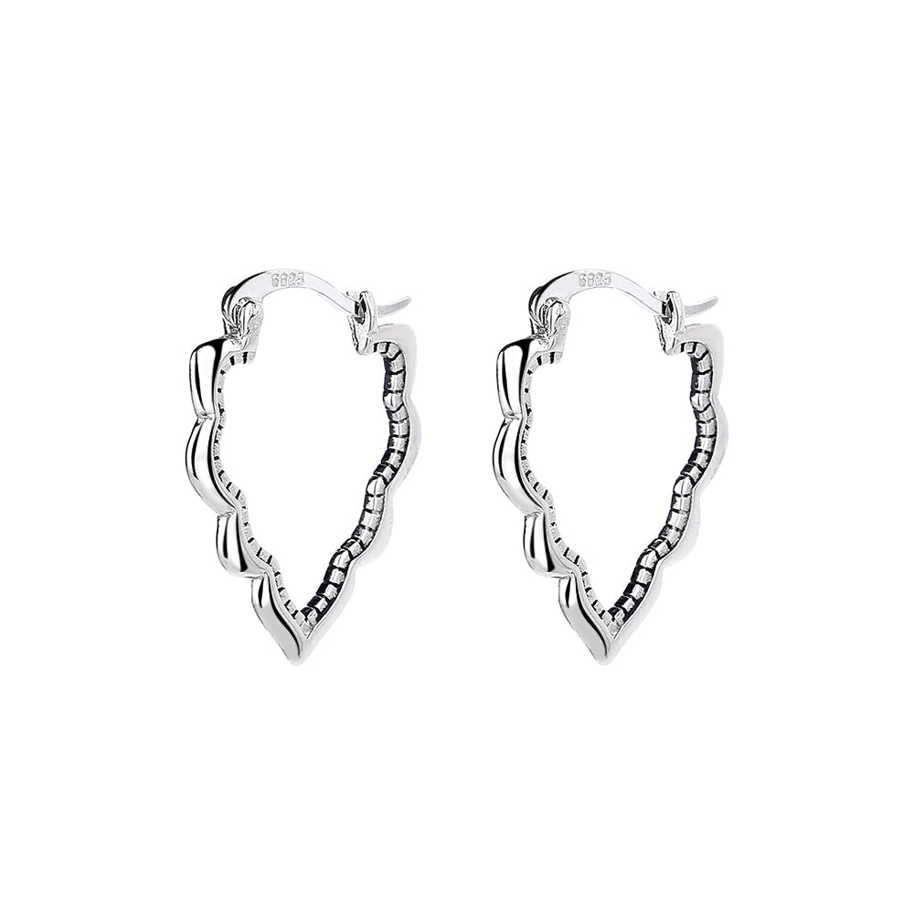 Sterling Silver Casablanca Hoops