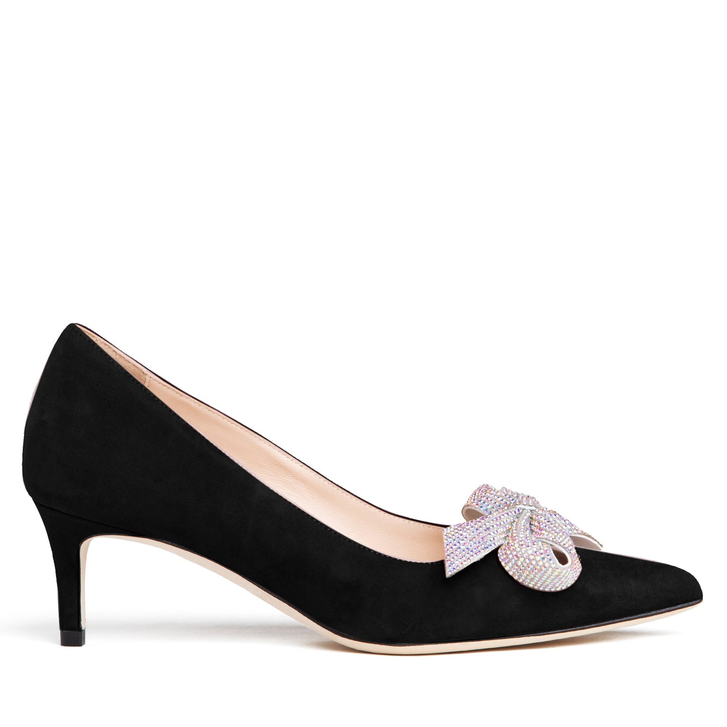 Frida Kitten Heel Suede Pump