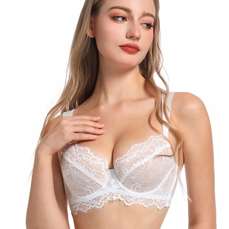 French Style Eyelash Lace Bra for Large Chest and Plus Sizes, Upper East Side, BYMANYC New York.