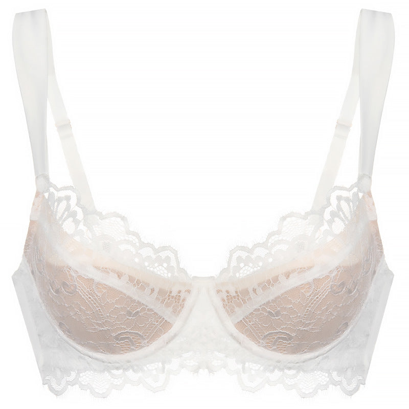 French Style Eyelash Lace Bra for Large Chest and Plus Sizes, Upper East Side, BYMANYC New York.
