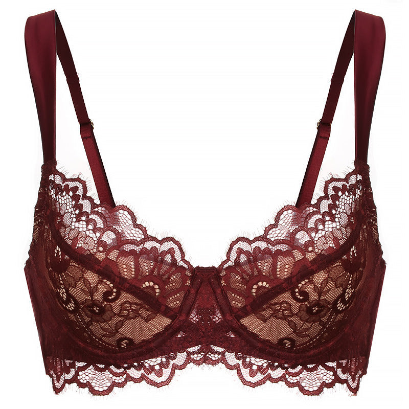French Style Eyelash Lace Bra for Large Chest and Plus Sizes, Upper East Side, BYMANYC New York.