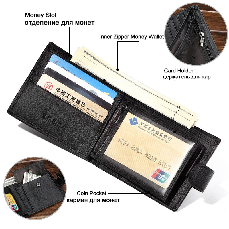 Genuine Leather Cow Hide Wallet