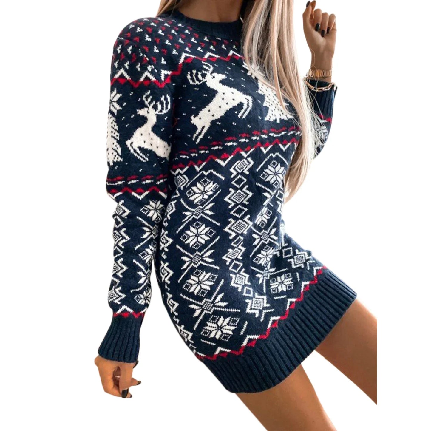 Christmas Sweater Dress S-2XL