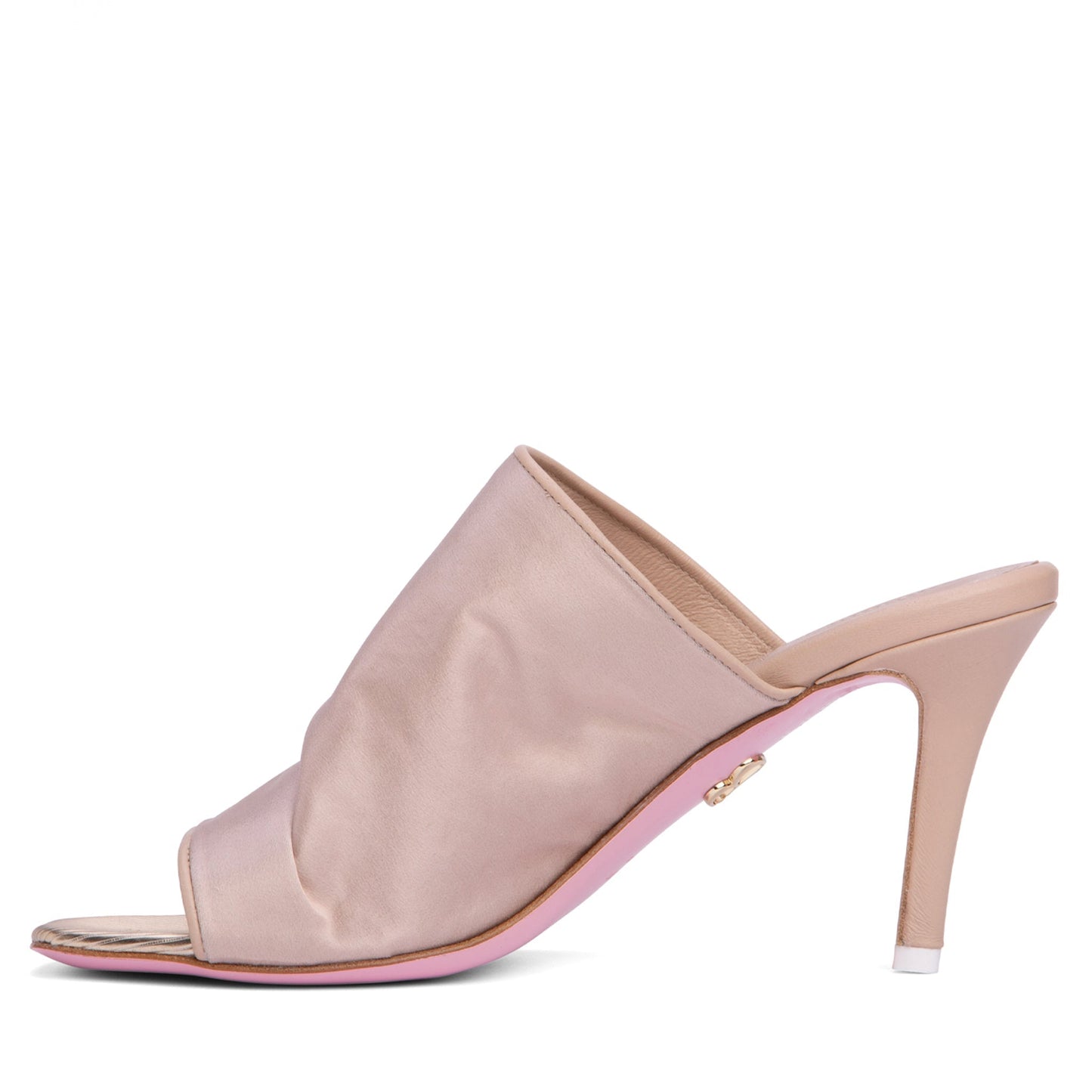 Lana Stretch Satin Heeled Sandal