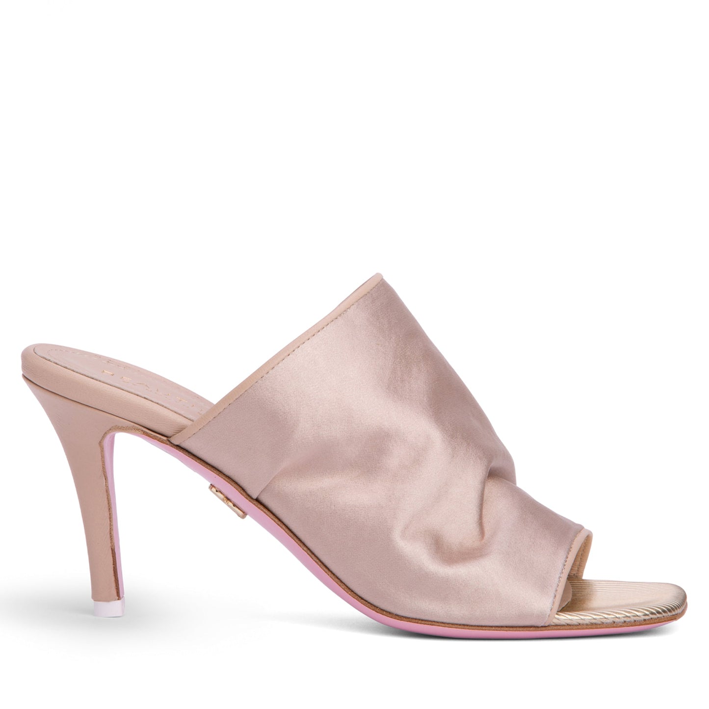 Lana Stretch Satin Heeled Sandal