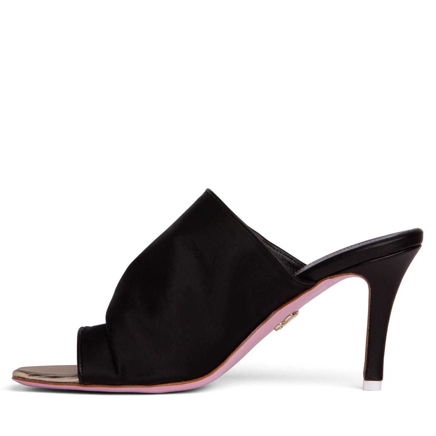 Lana Stretch Satin Heeled Sandal