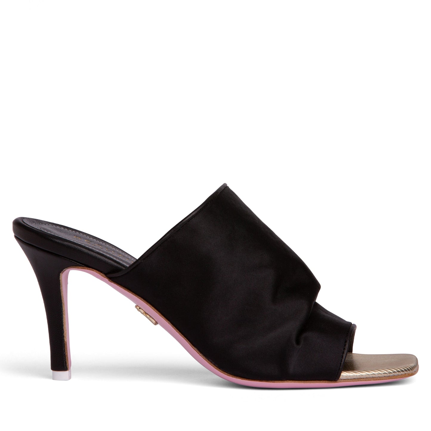 Lana Stretch Satin Heeled Sandal