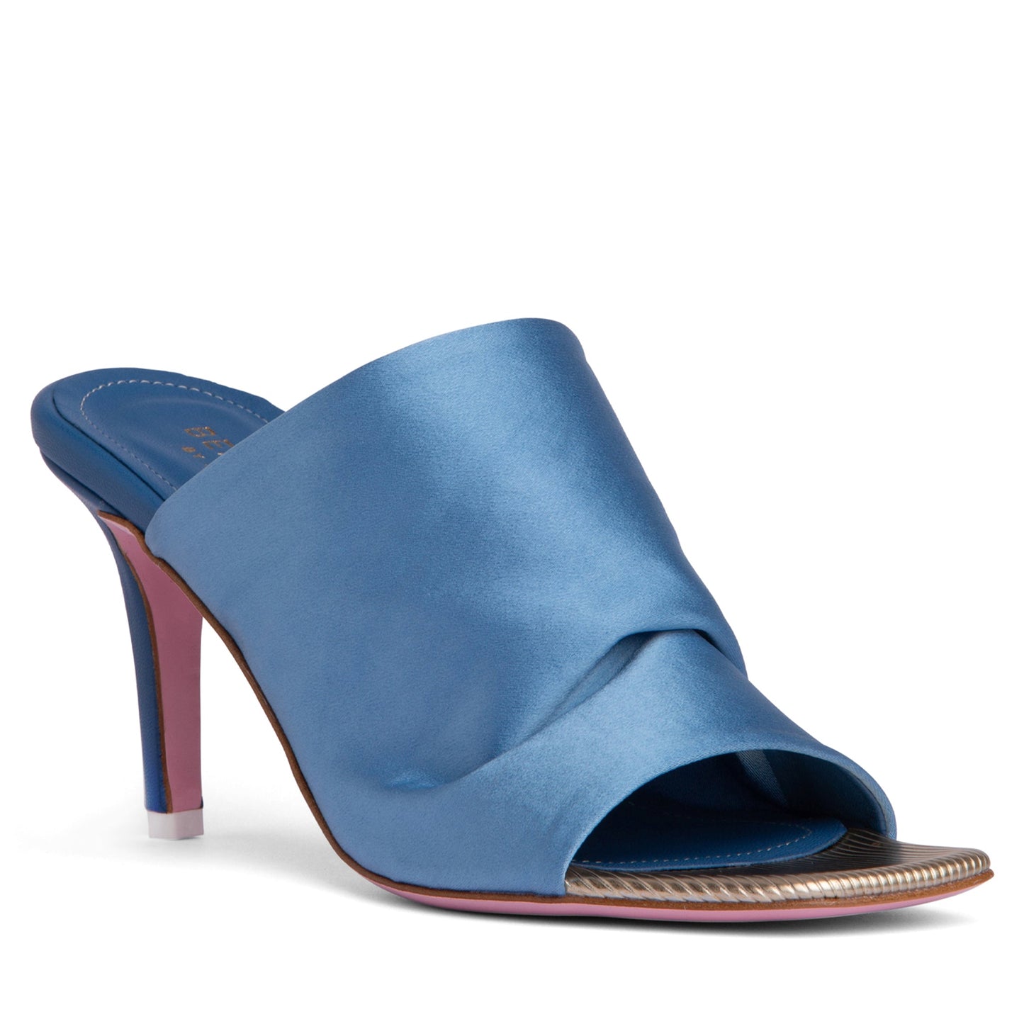 Lana Stretch Satin Heeled Sandal