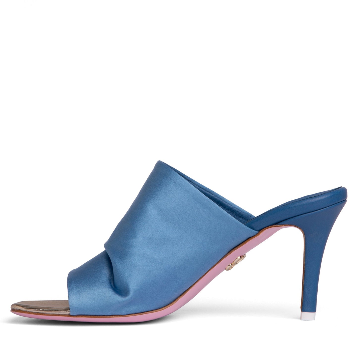 Lana Stretch Satin Heeled Sandal