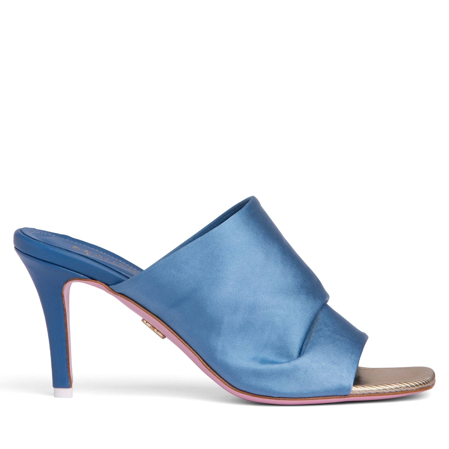 Lana Stretch Satin Heeled Sandal