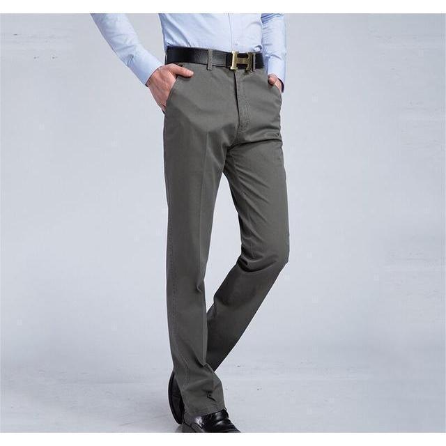 Men's Dark Gray Slim Fit Dress Pants - Multiple Sizes
