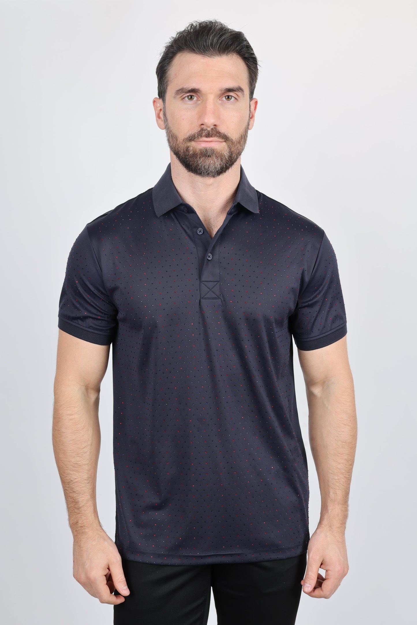 Mens Modern Fit Stretch Polo