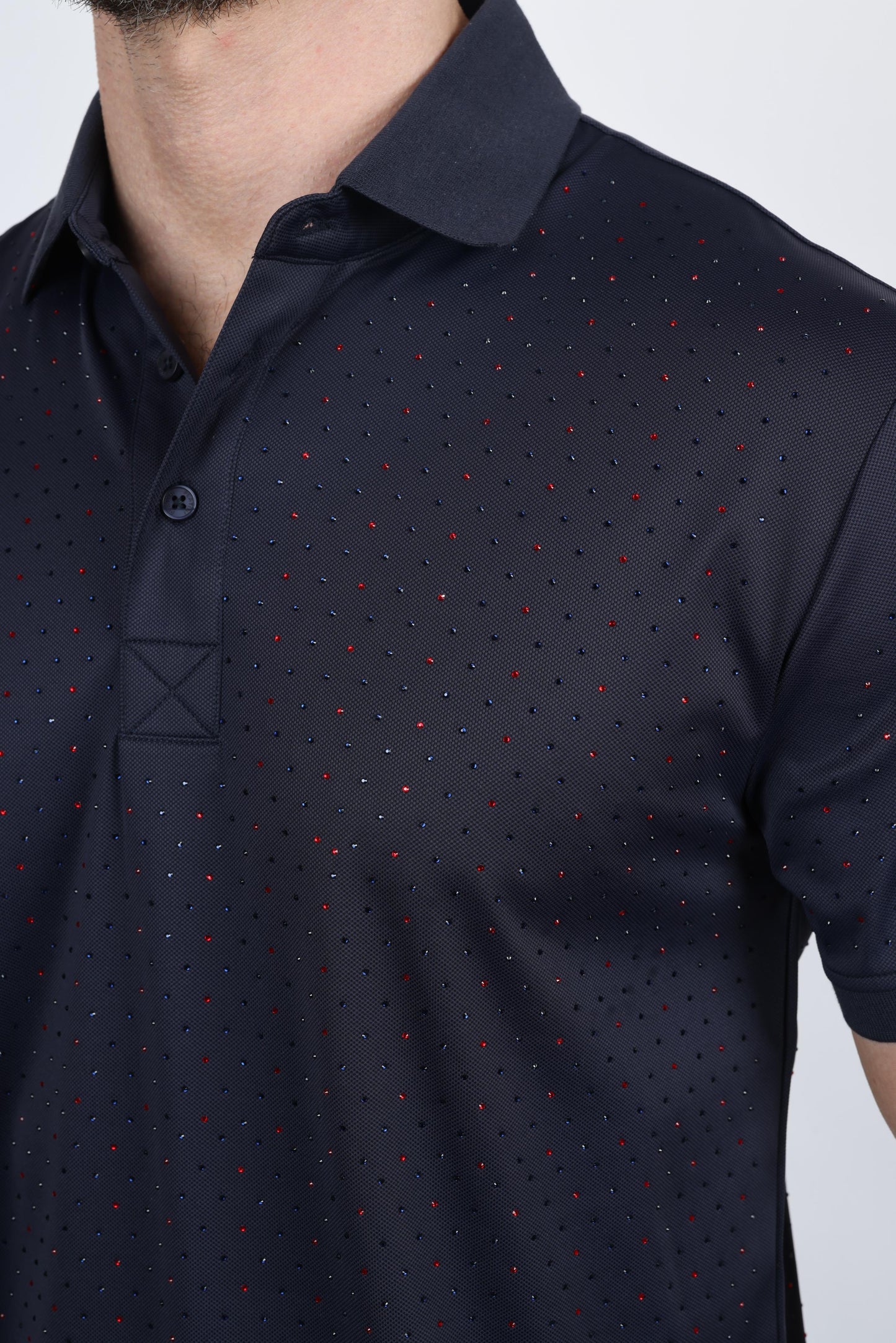 Mens Modern Fit Stretch Polo
