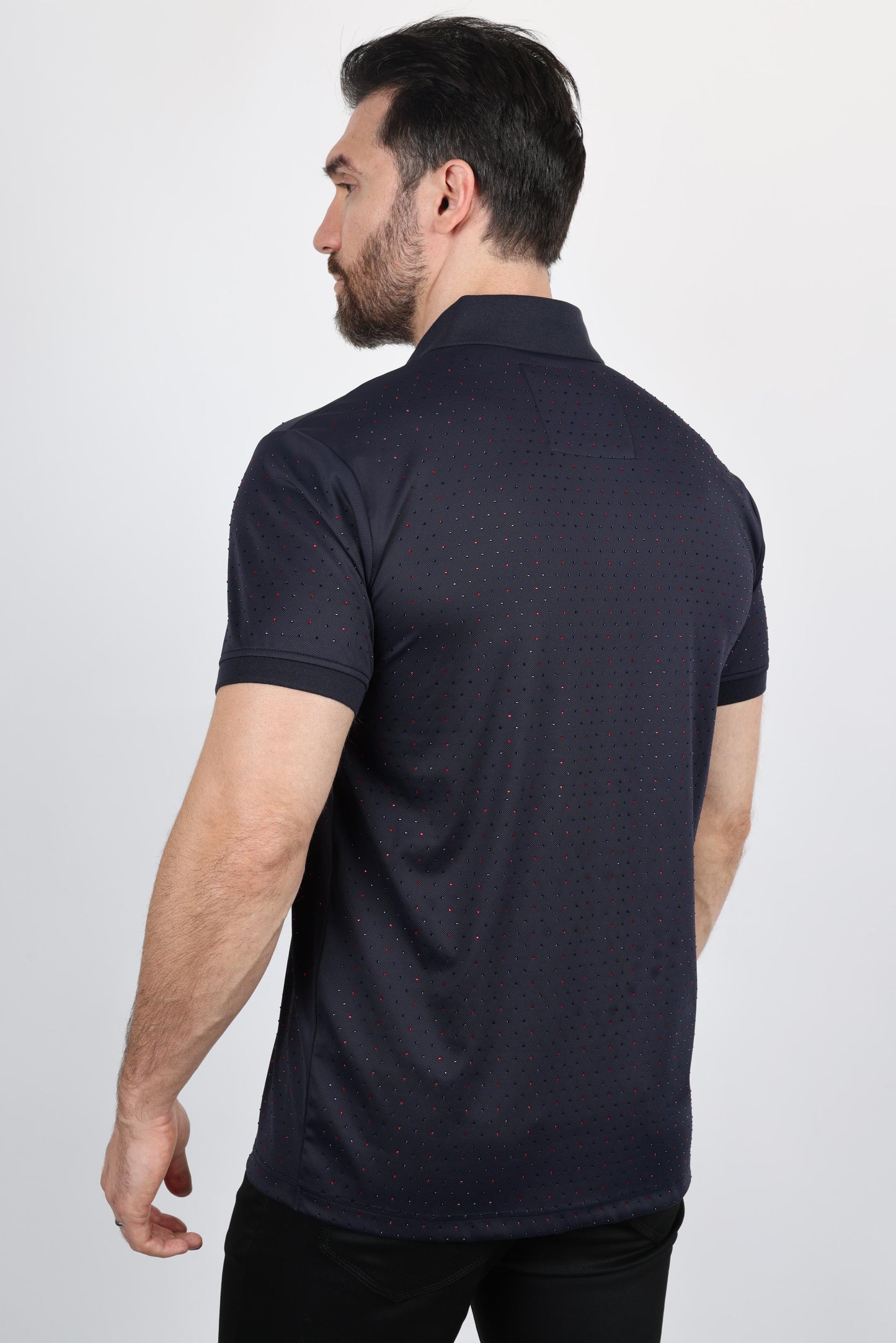 Mens Modern Fit Stretch Polo