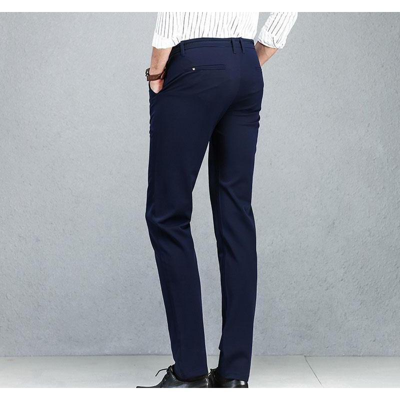 Men's Navy Slim Fit Dress Pants - Multiple Sizes