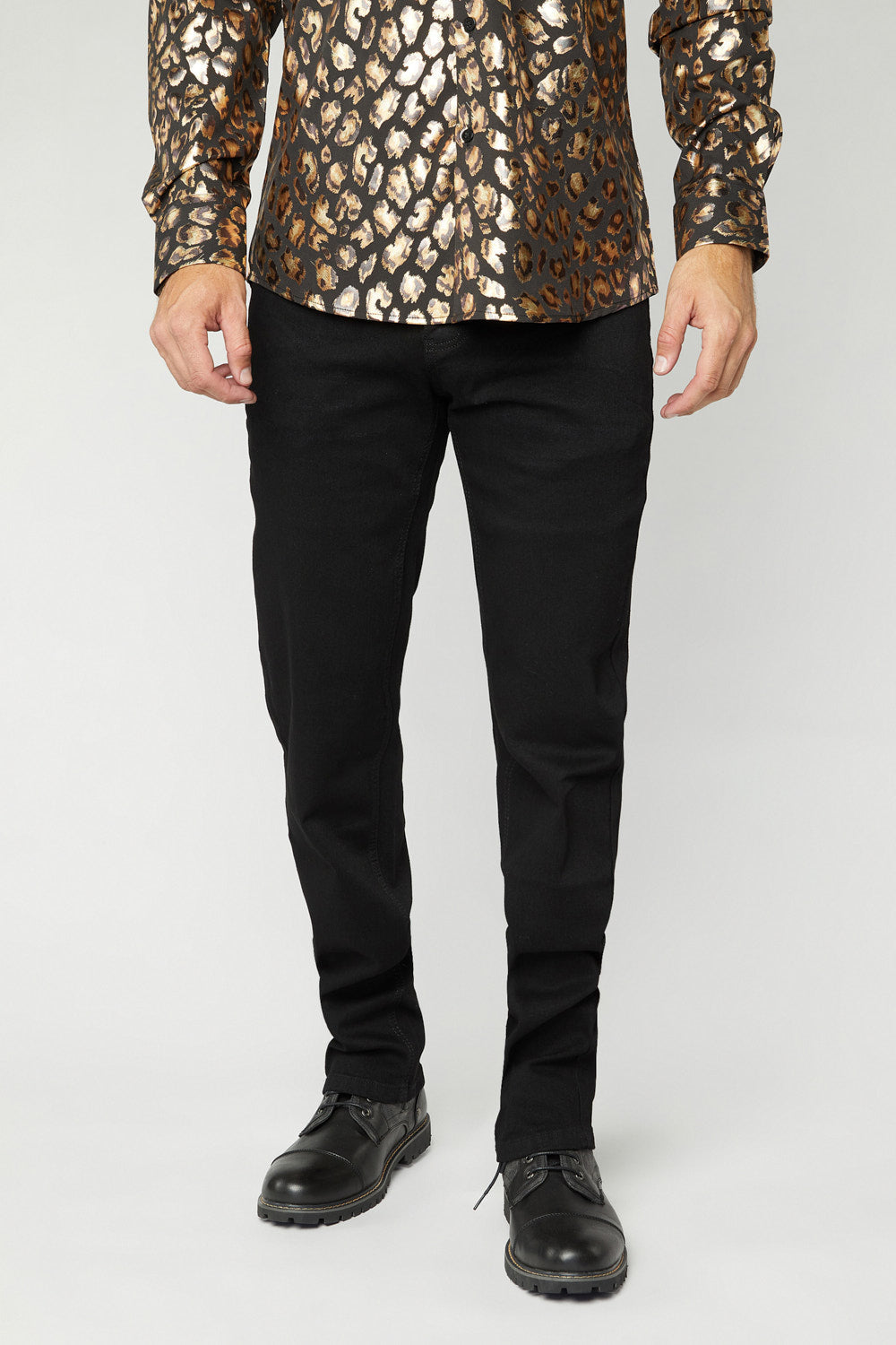 Men's Black Slim Stretch Jeans