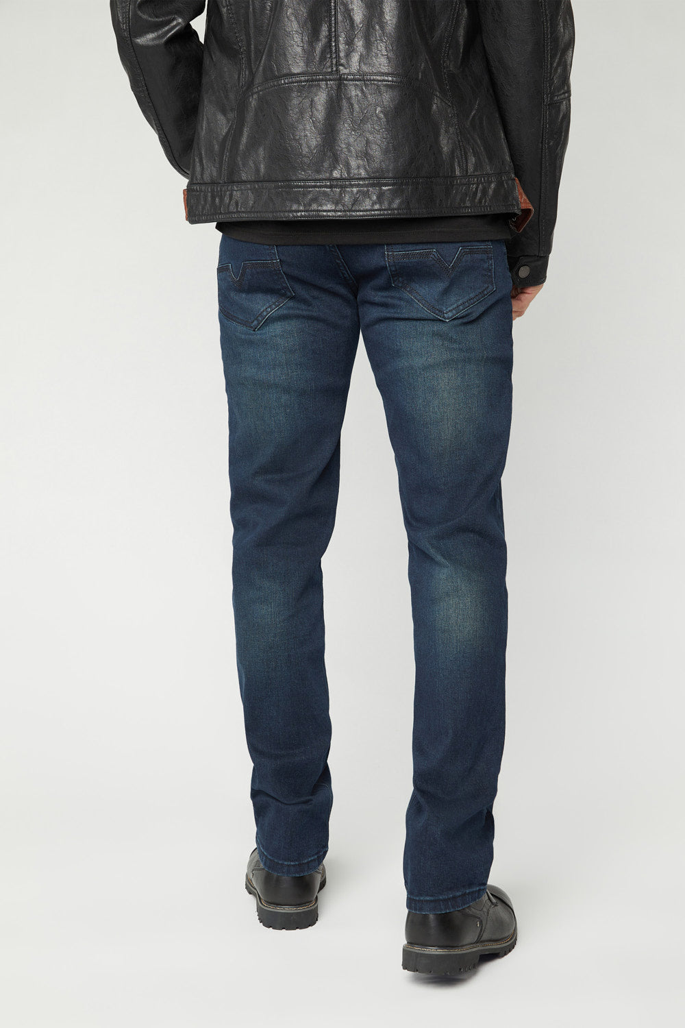 Men's Dark Blue Slim Stretch Jeans