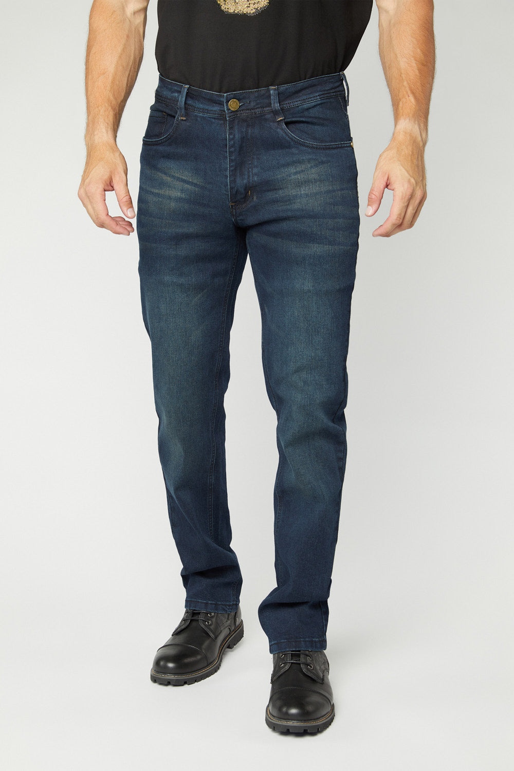 Men's Dark Blue Slim Stretch Jeans