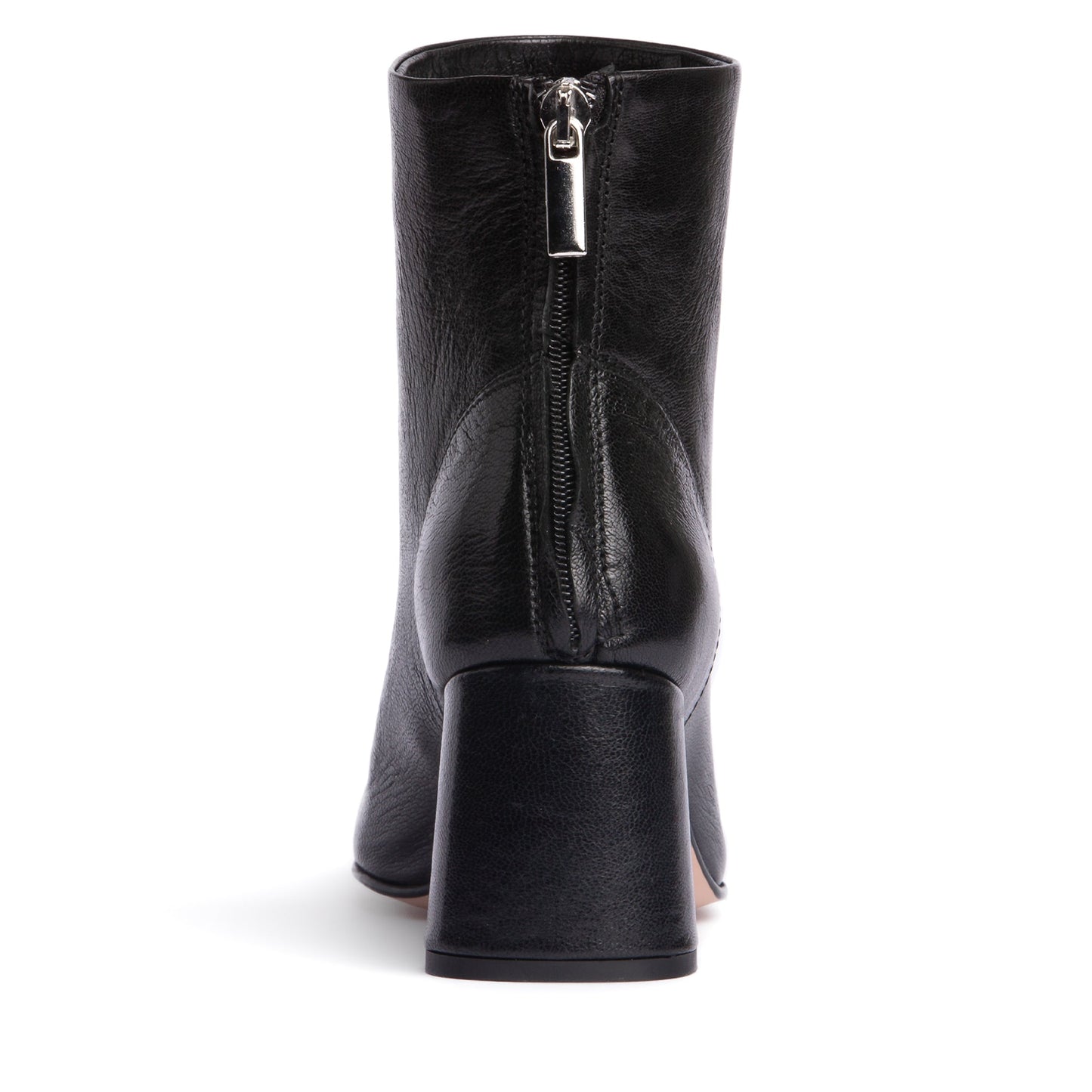 Ruby Crinkled Leather Ankle Bootie