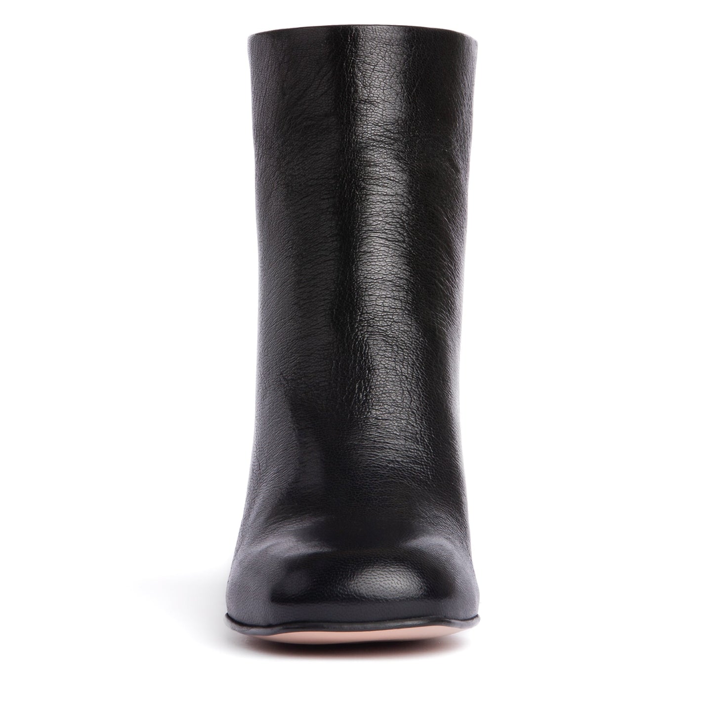Ruby Crinkled Leather Ankle Bootie