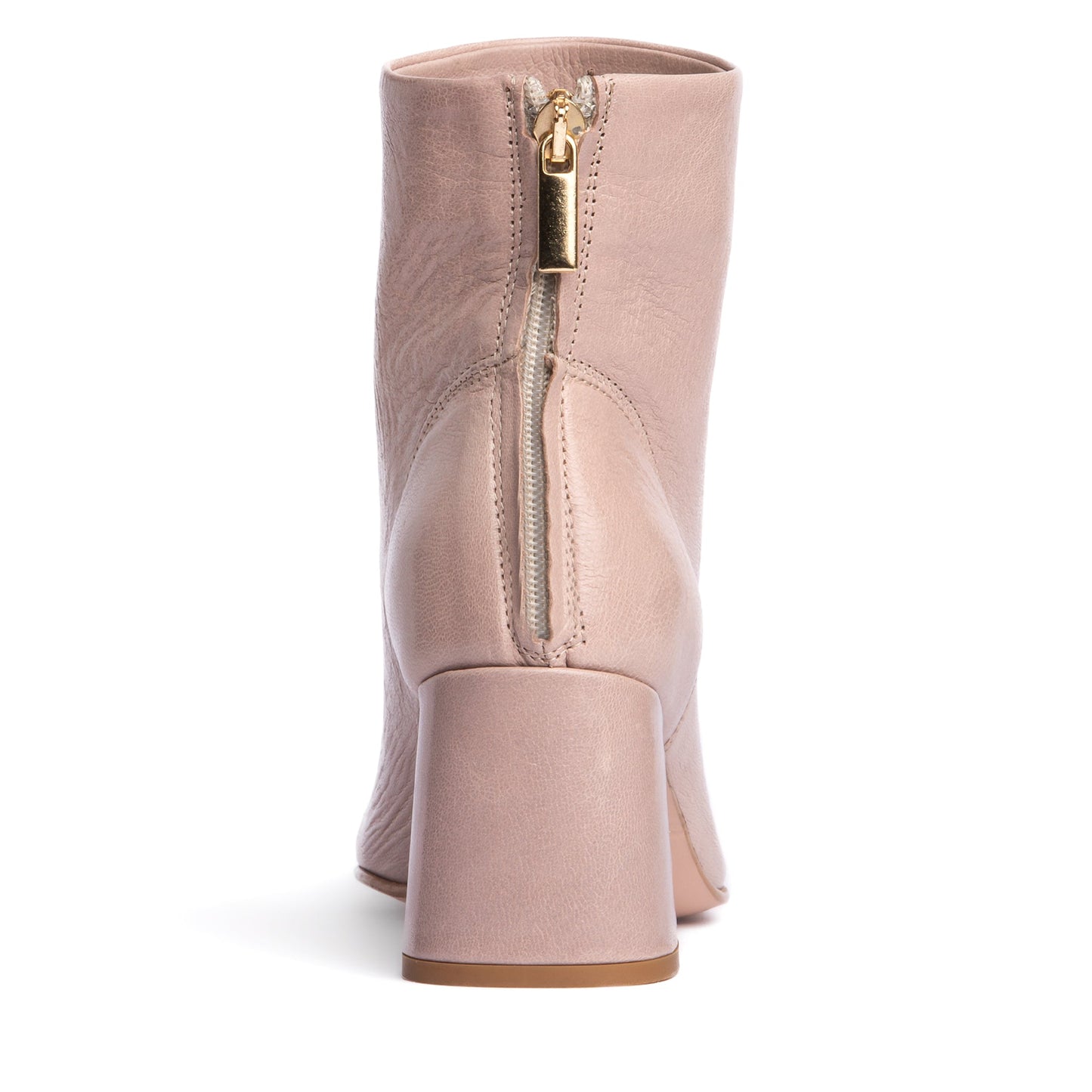Ruby Crinkled Leather Ankle Bootie