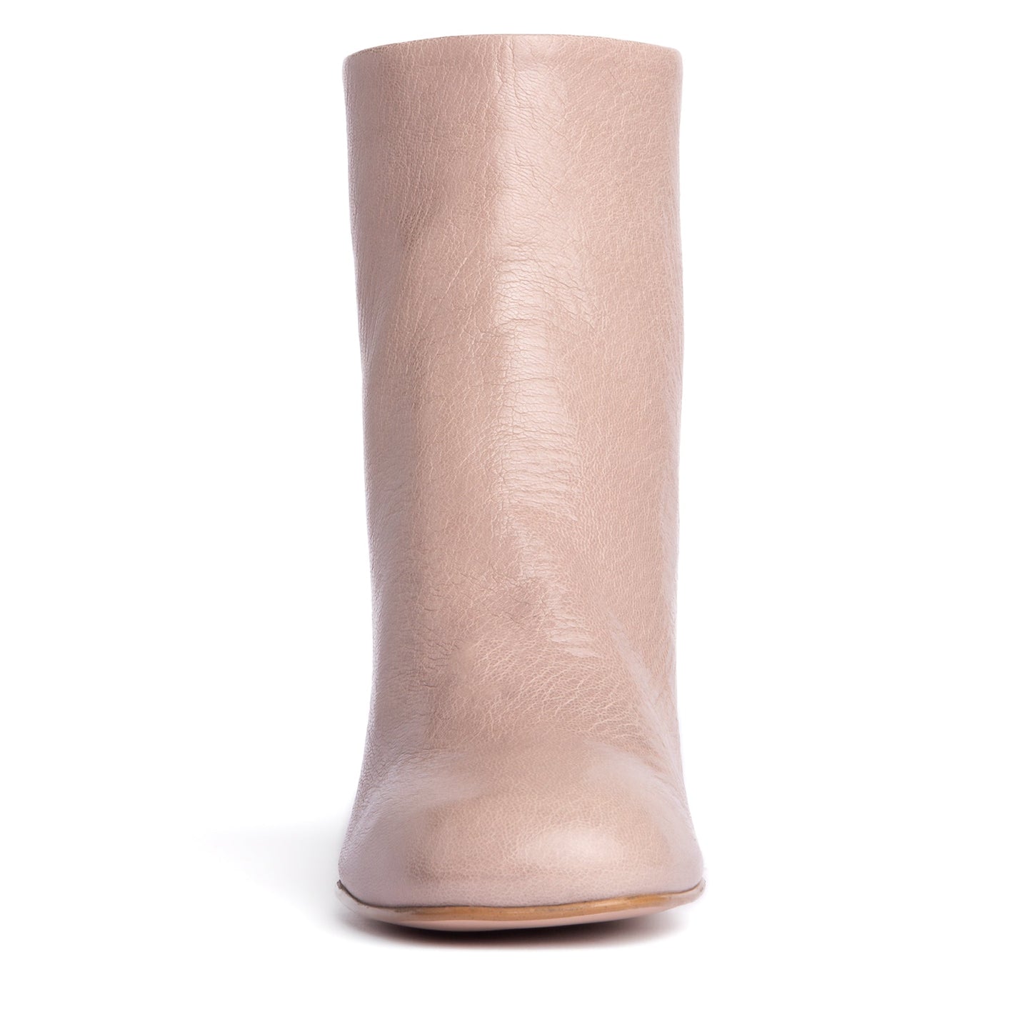 Ruby Crinkled Leather Ankle Bootie
