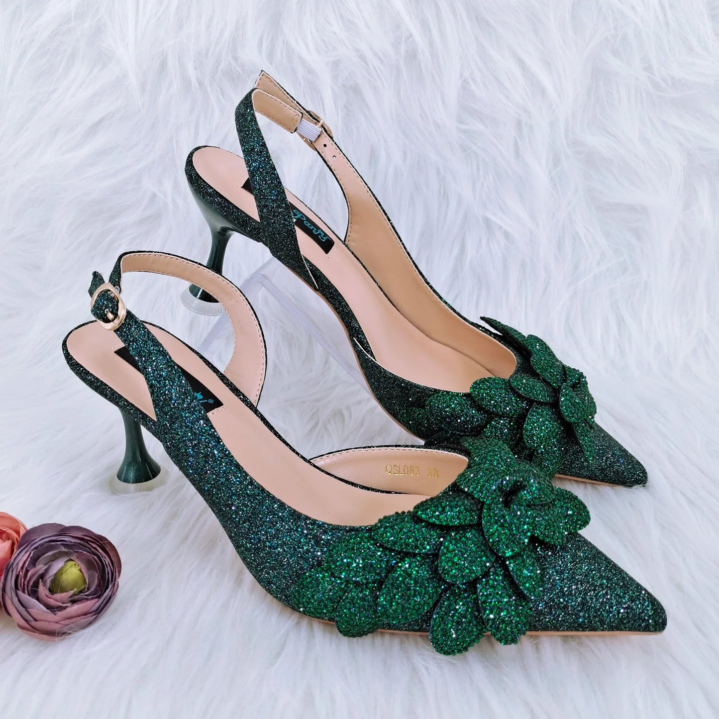 Handmade Fuchsia Bag and Shoes Set – Elegant Party Edition