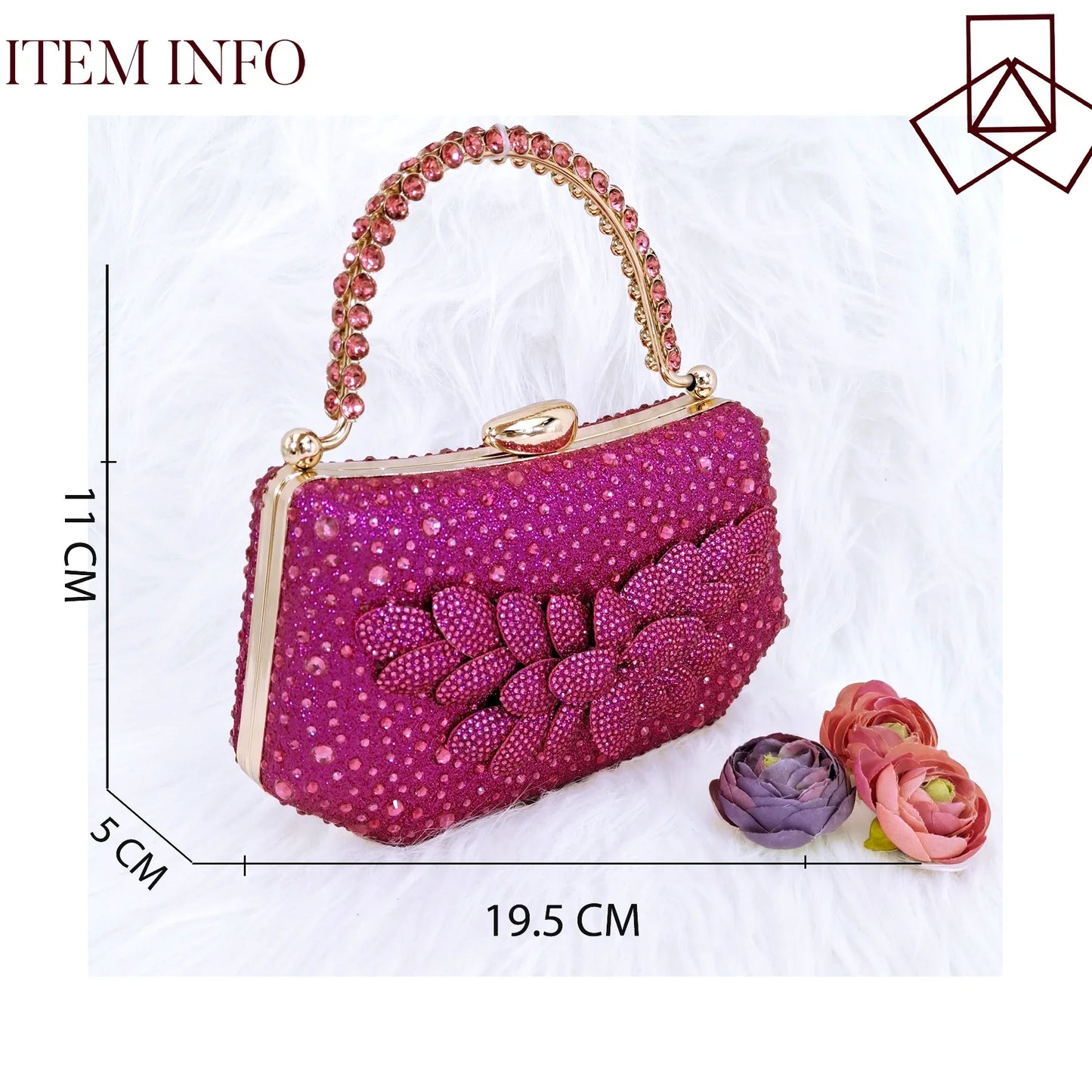 Handmade Fuchsia Bag and Shoes Set – Elegant Party Edition