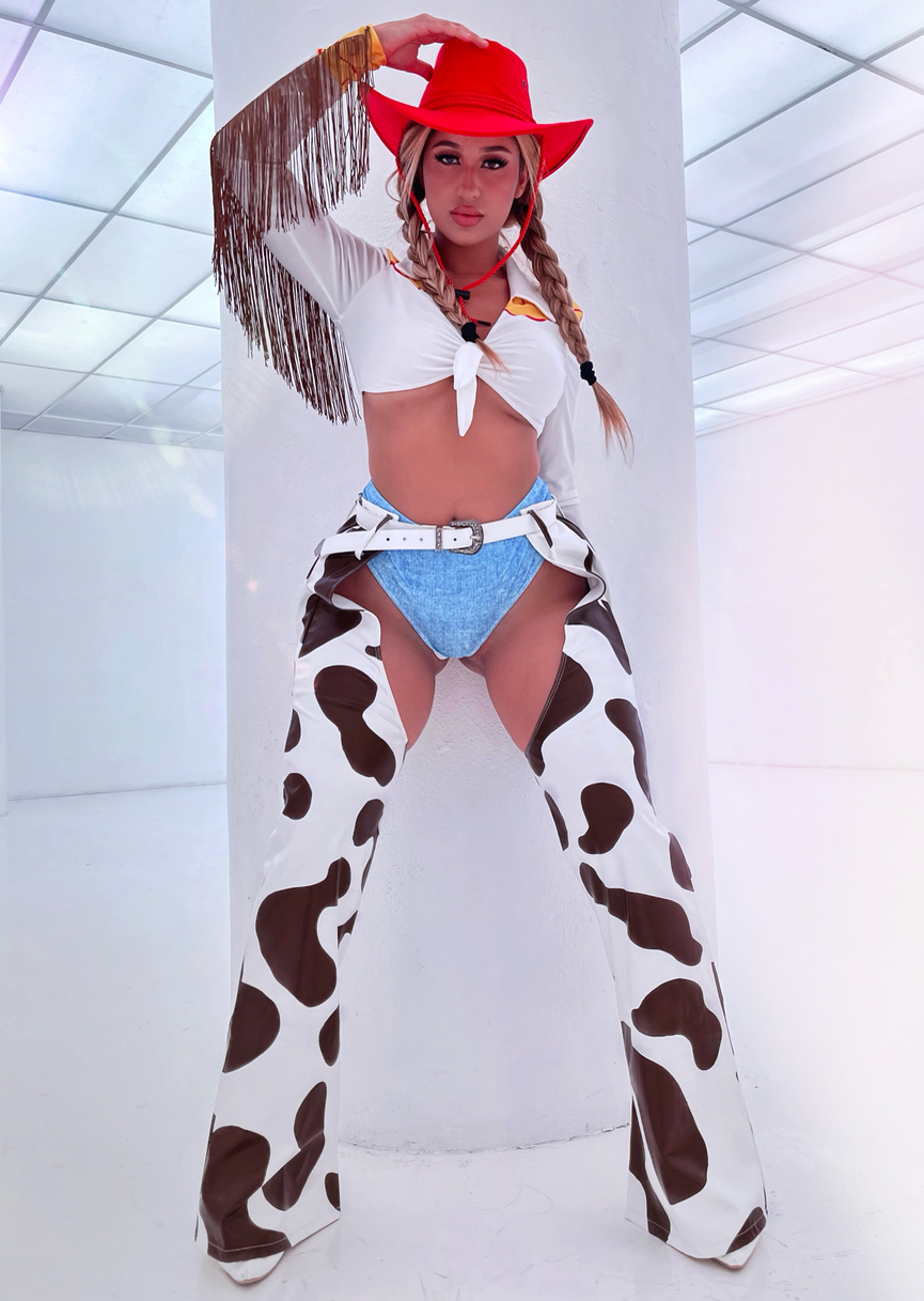 EMELY'S DOLL SEXY COWGIRL CARTOON HALLOWEEN COSTUME