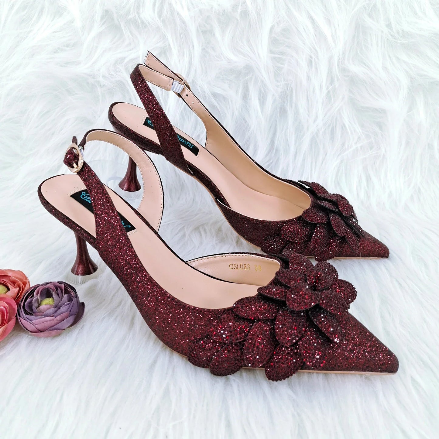 Handmade Fuchsia Bag and Shoes Set – Elegant Party Edition
