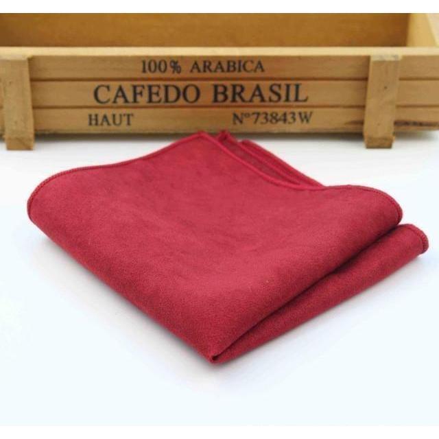 Suede Collection Pocket Squares - 10 Colors