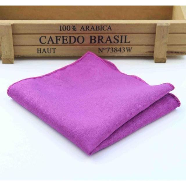 Suede Collection Pocket Squares - 10 Colors