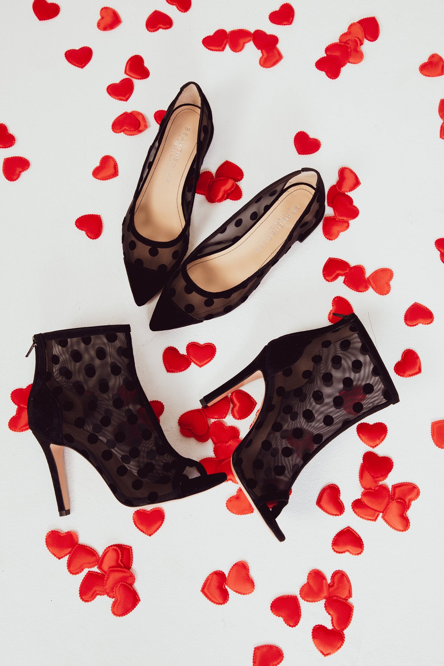 Tatiana Mesh Polka Dots Bootie