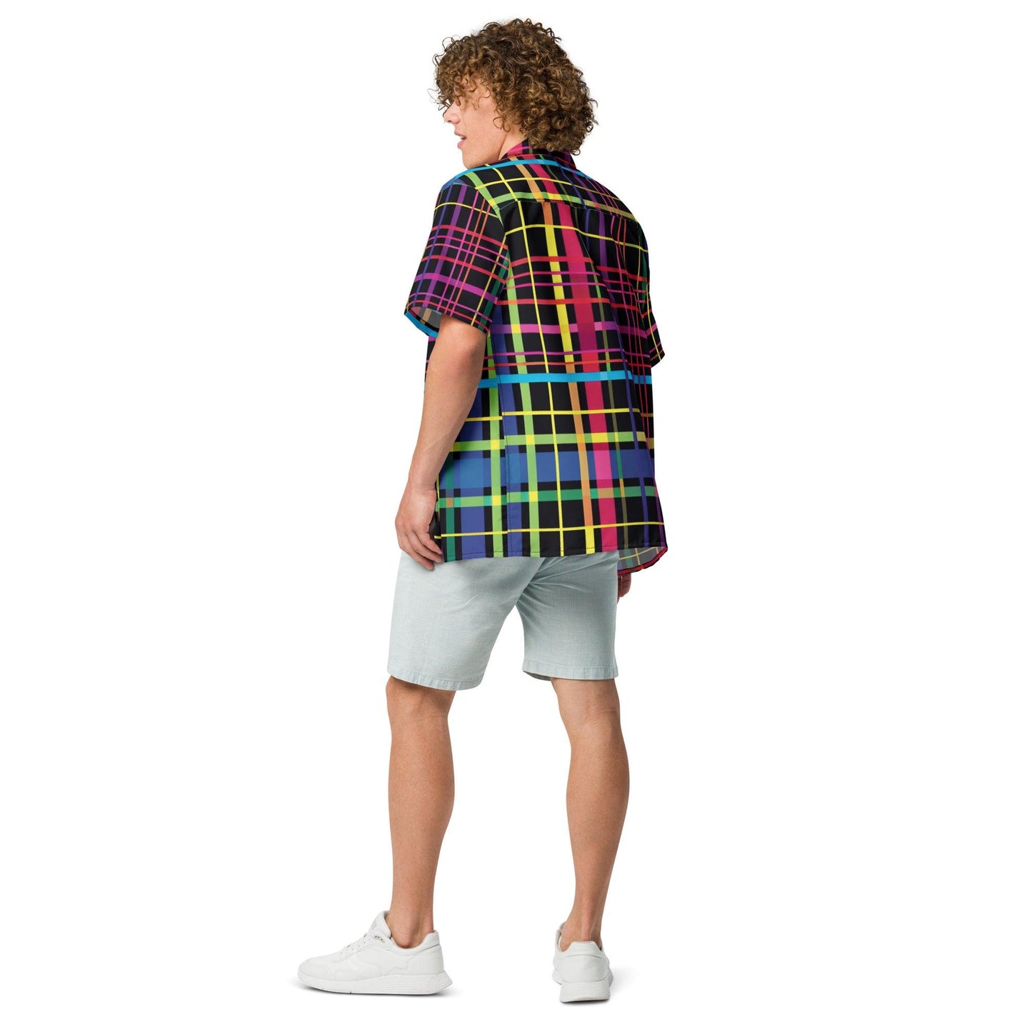 Colorful Plaid Button Shirt