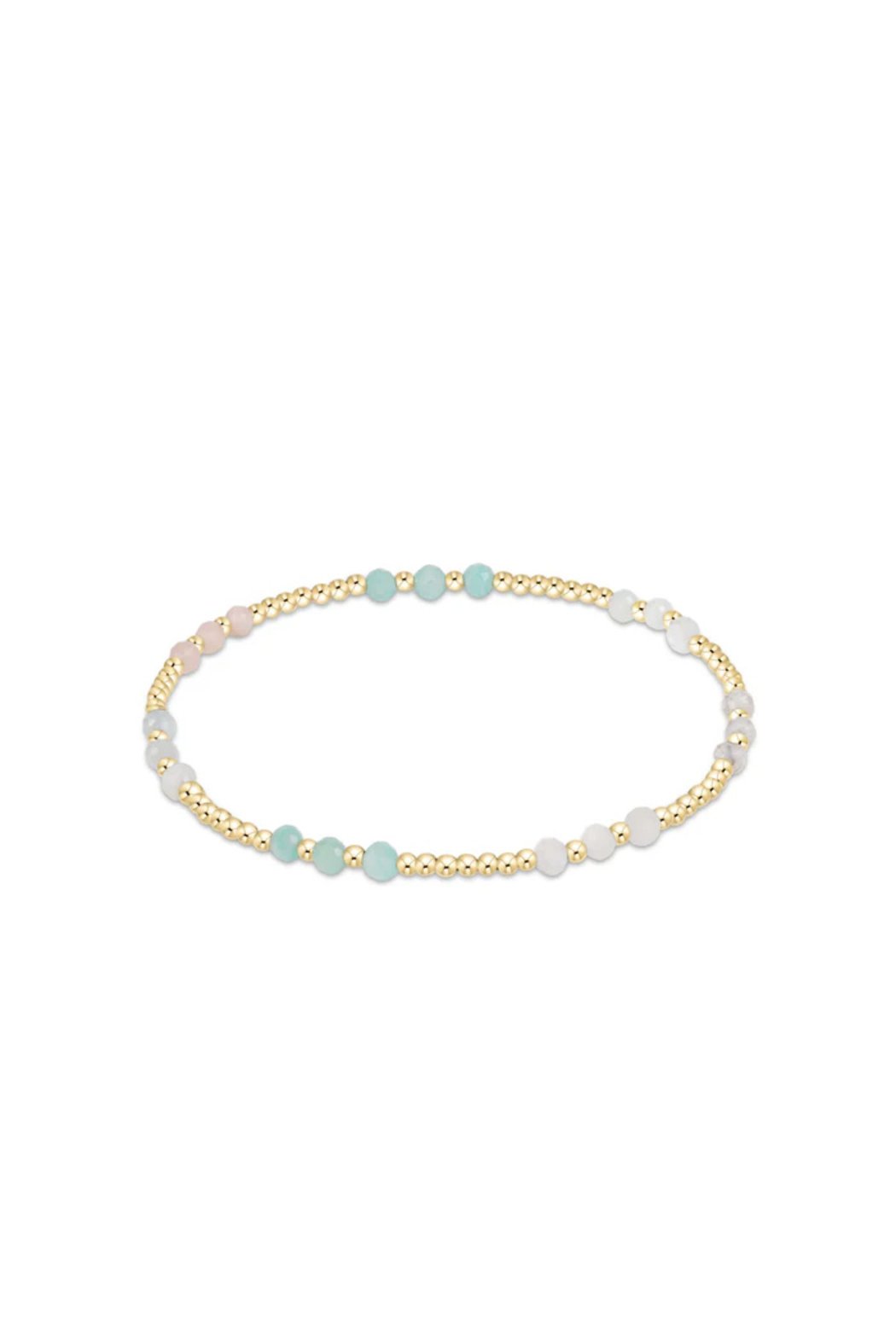 Gold Joy Gemstone 3MM Bead Bracelet