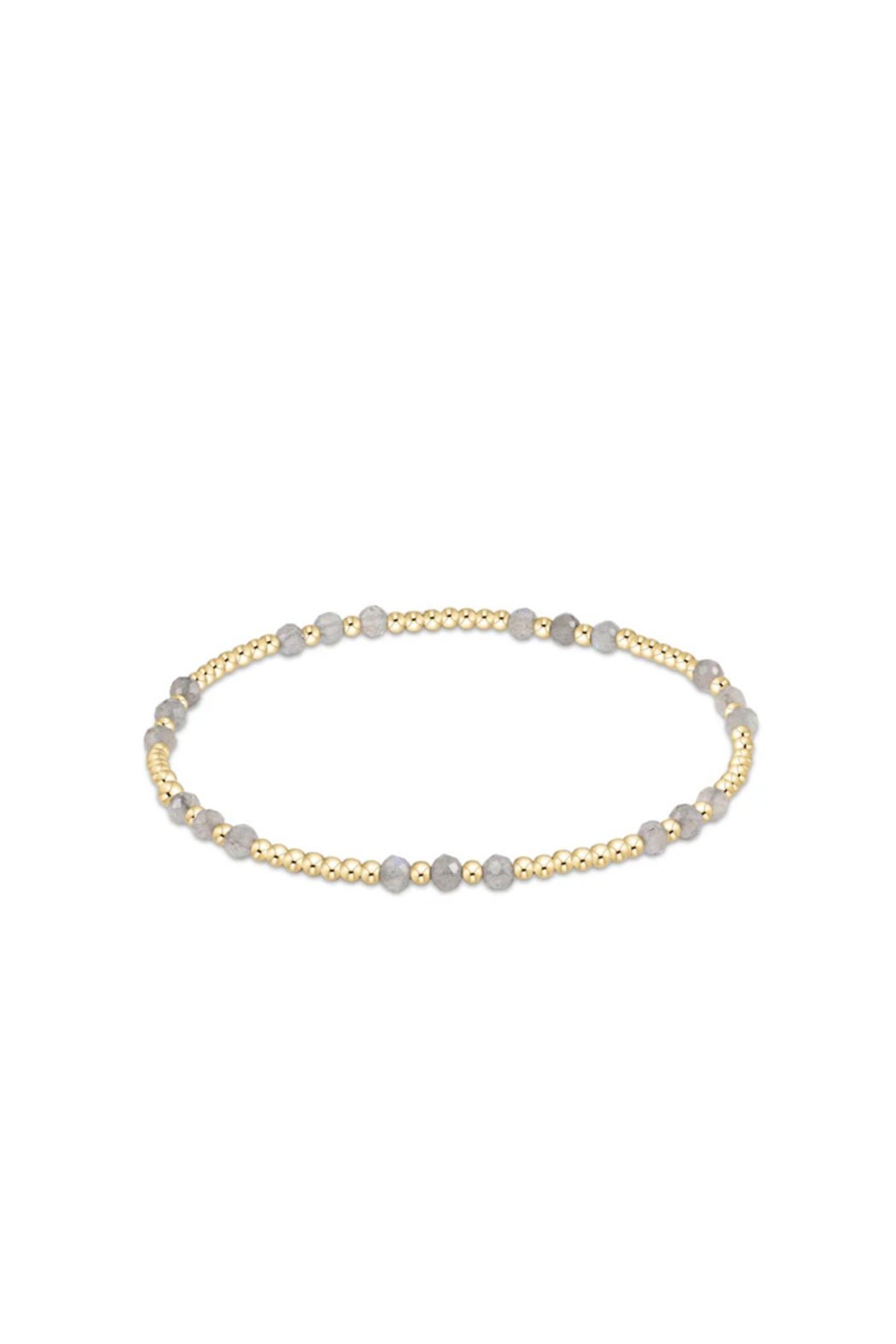 Gold Joy Gemstone 3MM Bead Bracelet