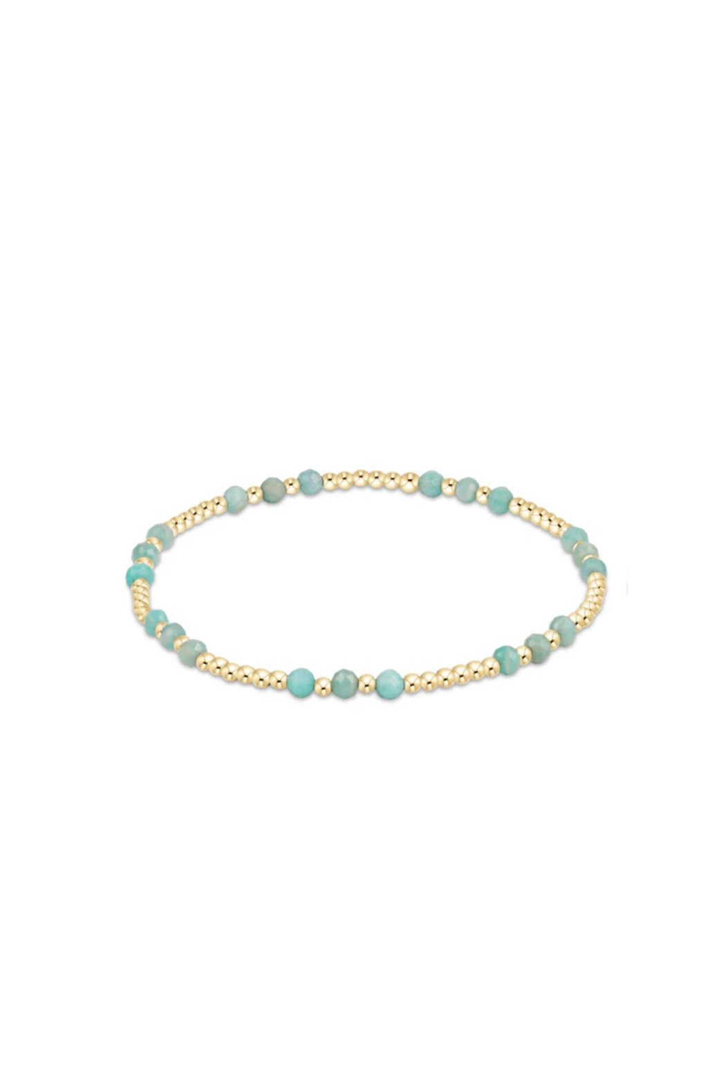 Gold Joy Gemstone 3MM Bead Bracelet