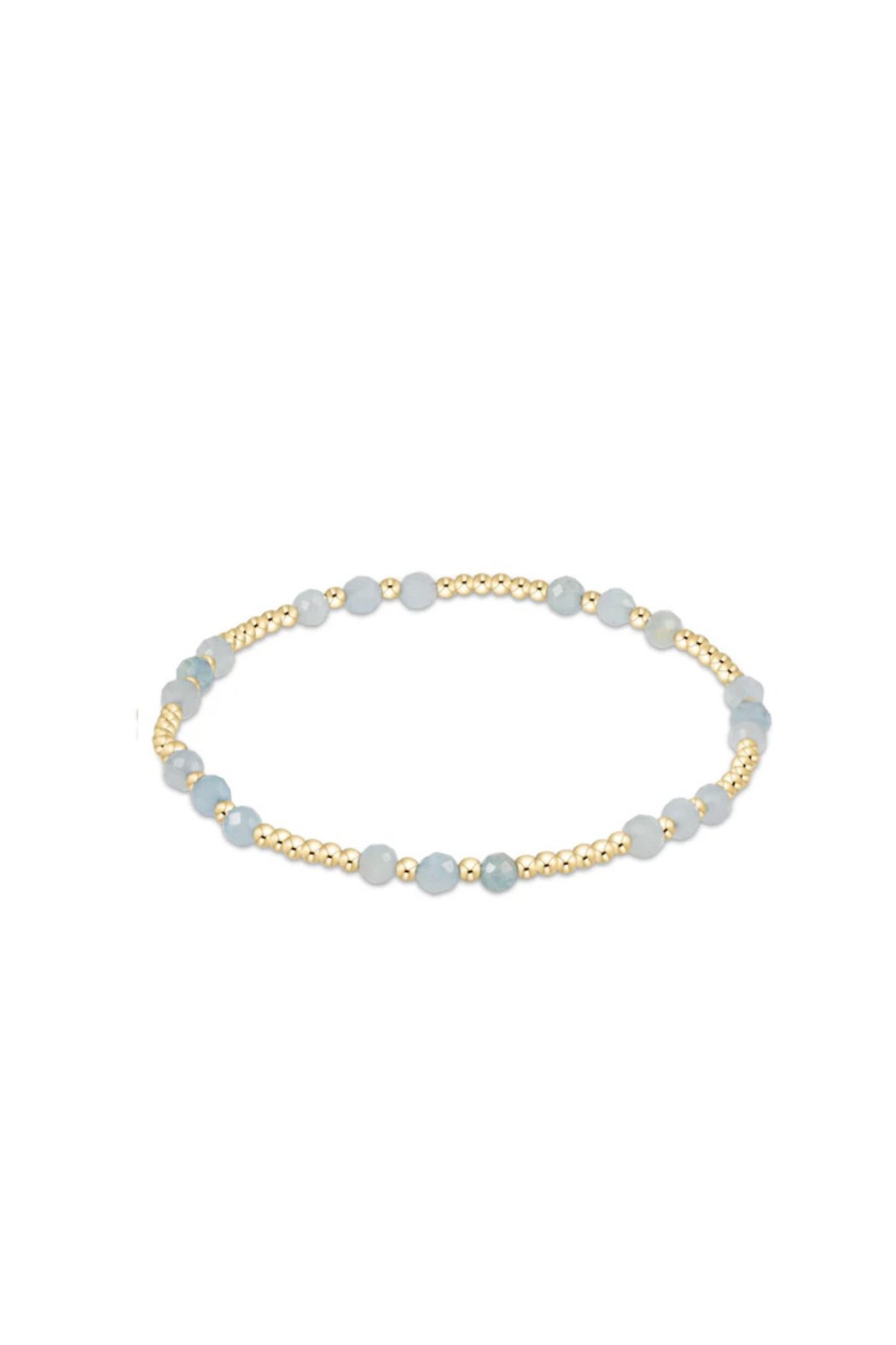 Gold Joy Gemstone 3MM Bead Bracelet