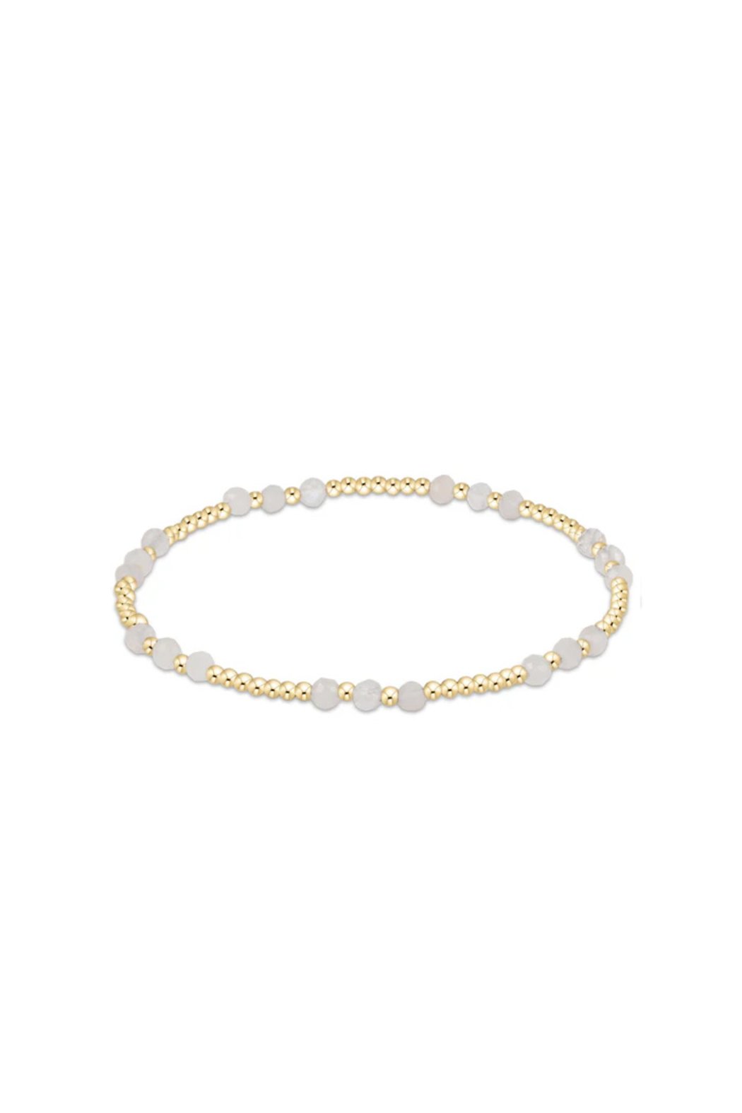 Gold Joy Gemstone 3MM Bead Bracelet