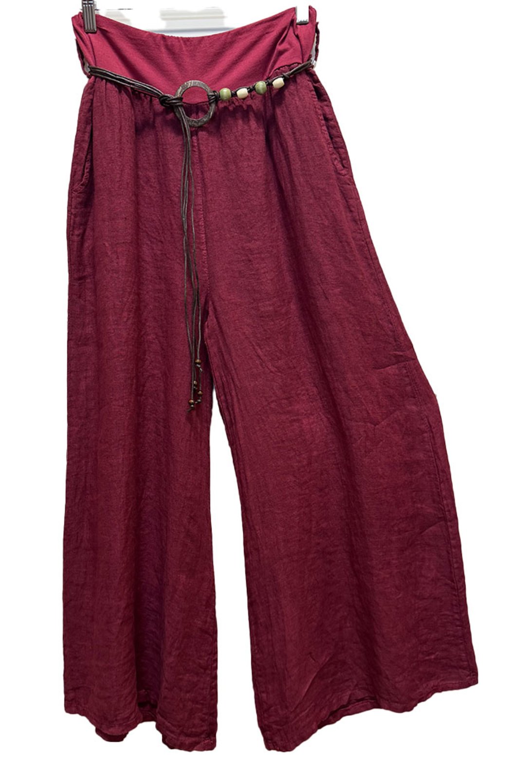 Italian Linen Pants Rope Detail