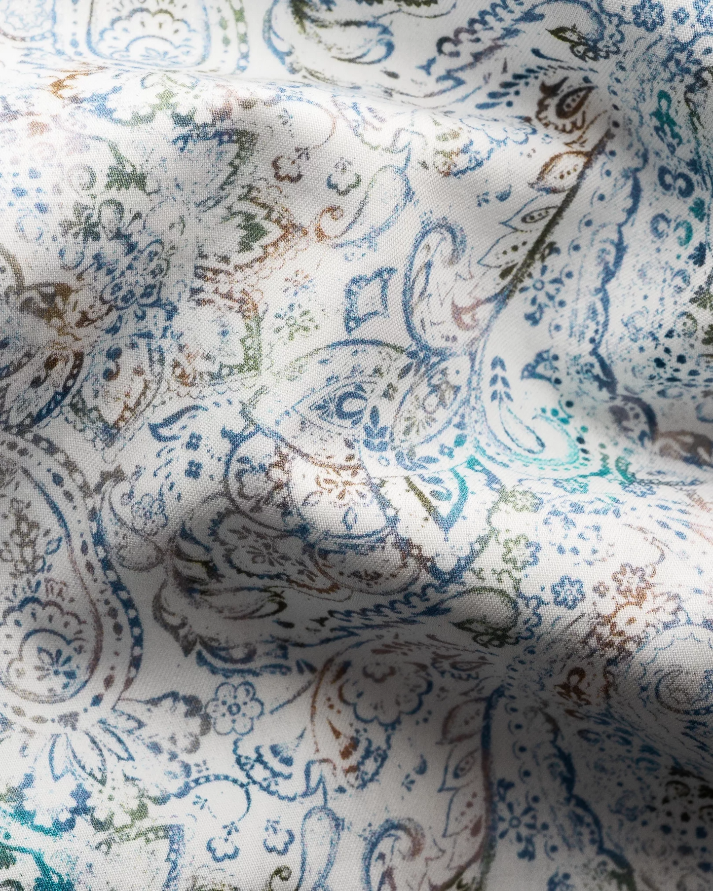 Eton Contemporary Fit Dress Shirt with Classic Paisley Print