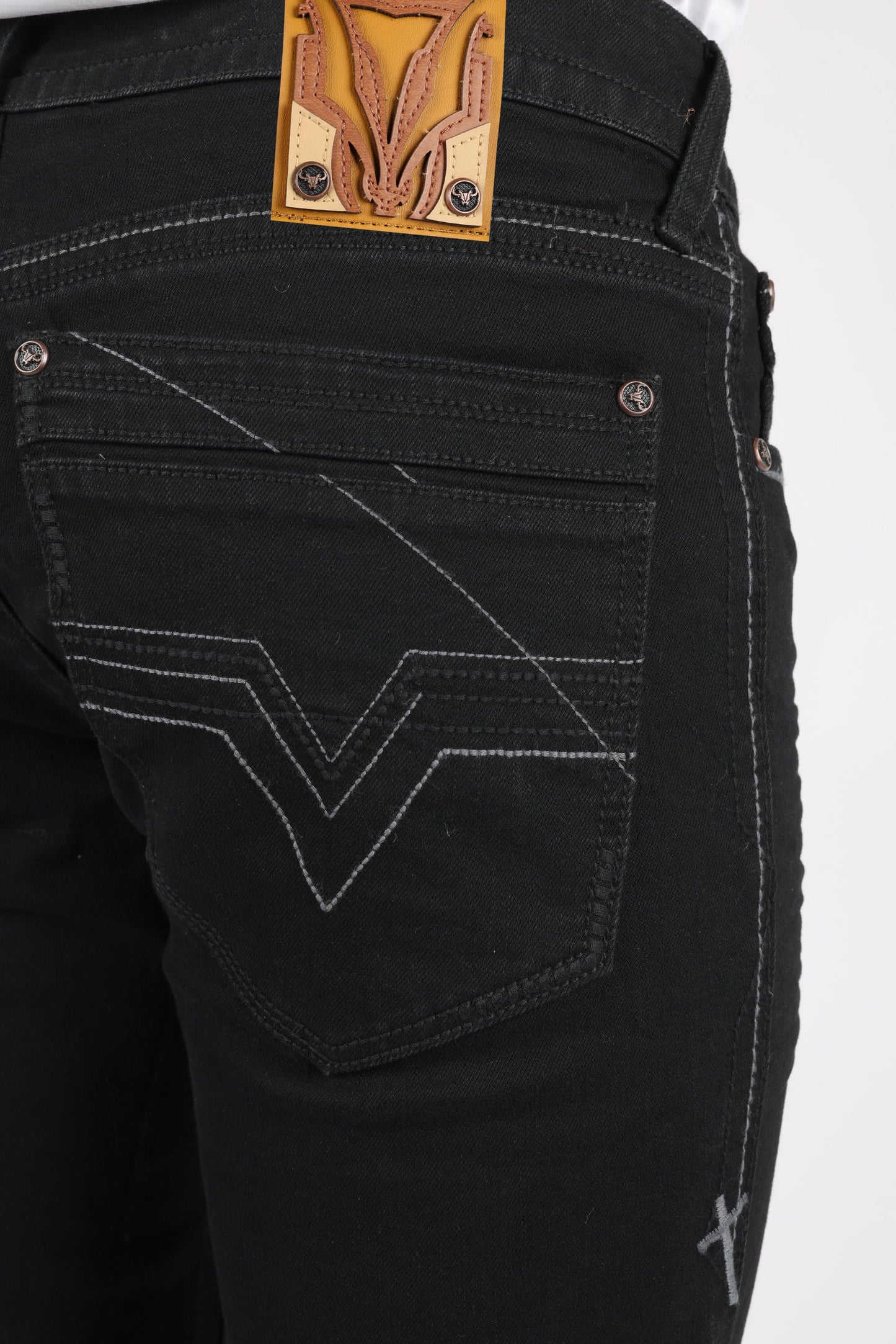 Men's Black Boot Cut Jeans