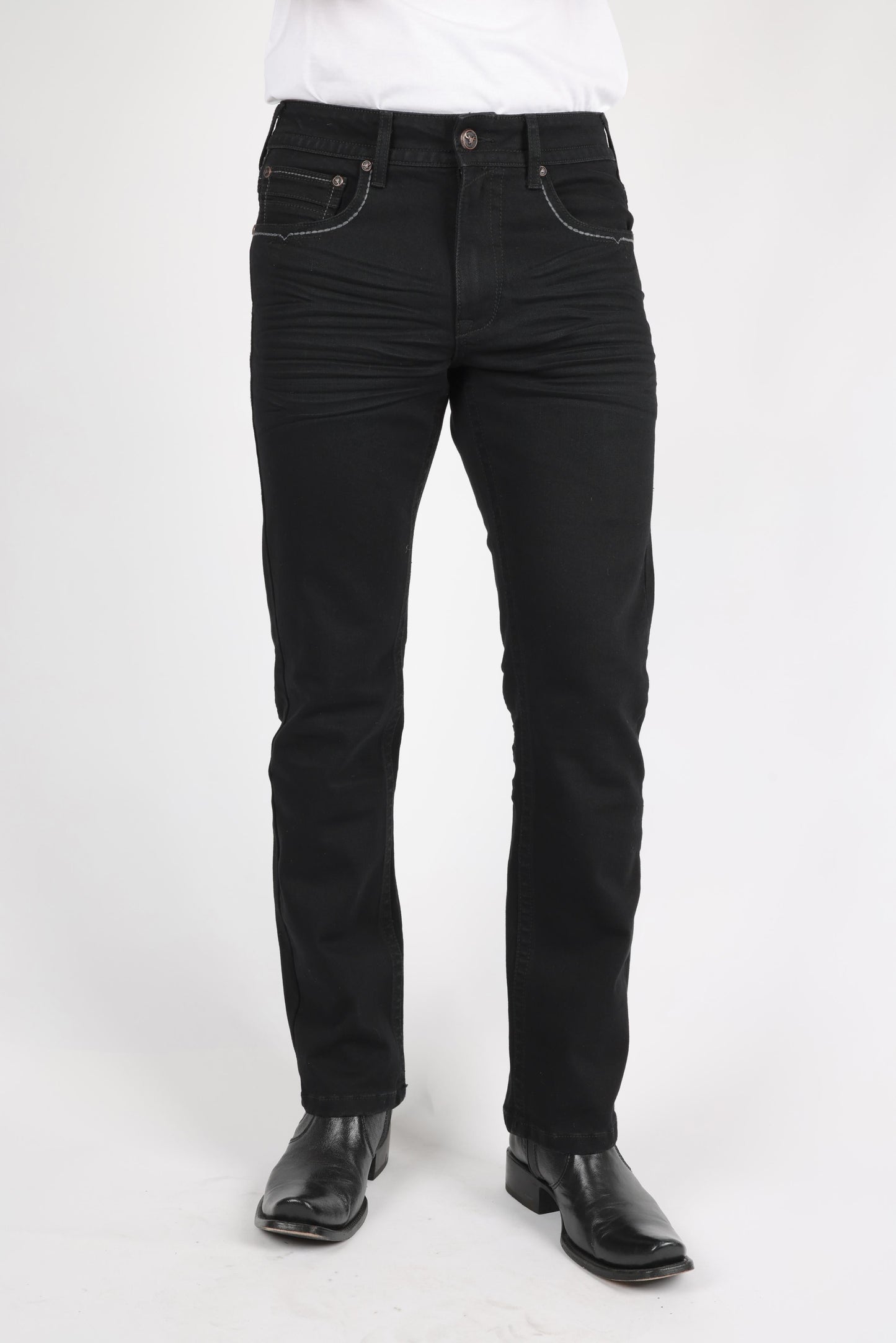 Men's Black Boot Cut Jeans