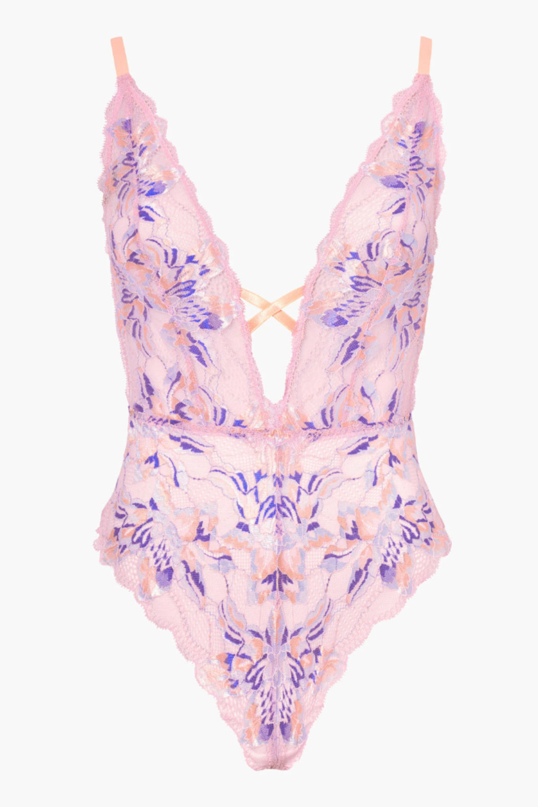 PARADISO PLUNGE TEDDY Italian Lace
