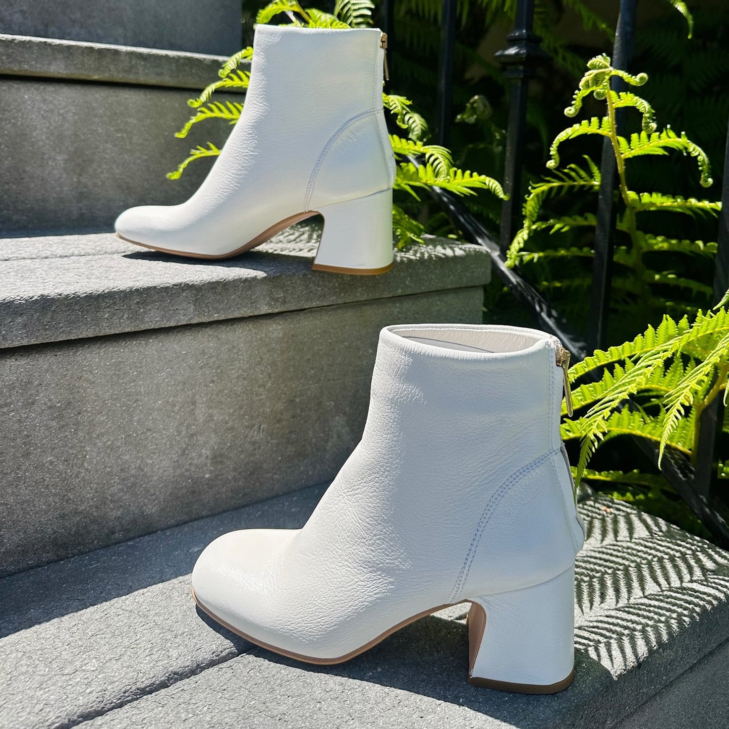 Ruby Crinkled Leather Ankle Bootie
