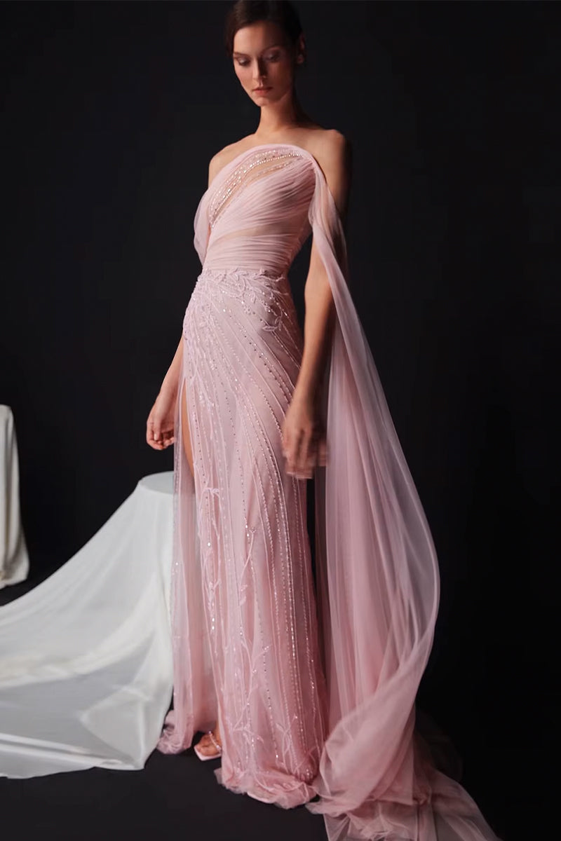 Starlit Off-the-Shoulder Maxi Dress